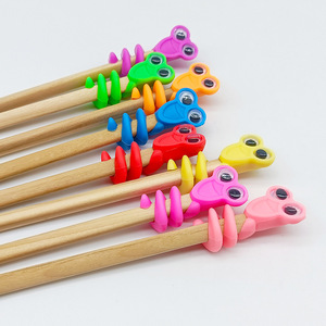 Cute Shape Soft Rubber Head Student Pencil Set Big Eye Bead Pen <b>Toy</b> Gift Small <b>Toy</b> 50mm Vending Capsule Plastic Pencil Topper - Product Image 4