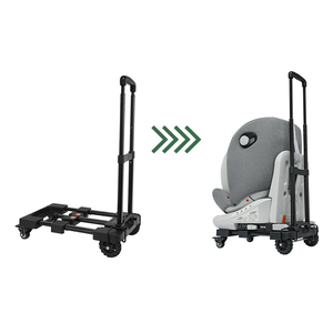 Plastic Opvouwbare Kinderwagen Bagagekar Platform Handtrolley 100Kg 4 Wielen Autostoel Reiswagen Platform <span class=keywords><strong>Trolley</strong></span> - Product Image 5
