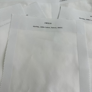 100% Combed Cotton sateen 400TC vải 80S * 80S Trọng lượng nhẹ đồng bằng nhuộm khách sạn tấm bộ đồ giường lanh nhà dệt đồng bằng chàng trai - Product Image 2