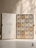 Boîte-cadeau calendrier de l'Avent pour les fêtes, emballage de compte à rebours de Noël, fournisseur de boîtes-cadeaux, fabricant de vente en gros et au détail haut de gamme