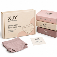 XJY Logo personnalisé imprimé pli carton Carton cadeau expédition papier emballage pour sous-vêtements