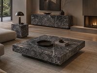 Dalles et carreaux en marbre Grigio Carnico gris poli avec veines blanches pour tables à manger, meubles-lavabos de salle de bain, murs décoratifs et comptoirs de bar
