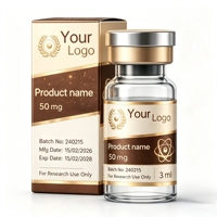 Étiquettes personnalisées pour flacons de peptides en vinyle de 2 ml, 10 ml, 15 ml, autocollants imperméables pour flacons cosmétiques, étiquettes d'emballage pour poudre de peptides