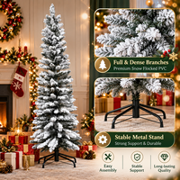 Sapin de Noël artificiel en PVC dense effet neige, idéal pour la décoration de la maison, des hôtels et des centres commerciaux - Vente en gros par le fabricant