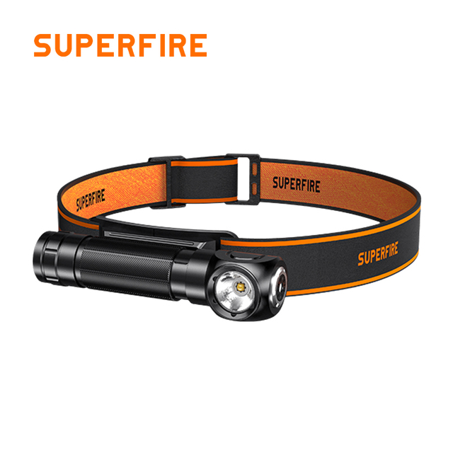 Super Bright LED Headlamp 18650 Li-Ion Battery USB Rechargeable Adjustable Beam IP33 Waterproof Portable 100-199M Range Camping
