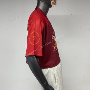 Jersey sepak bola sublimasi poliester MT1537 kualitas tinggi 100% kotak sepak bola pria ukuran besar Jersey jaring potong atasan sepak bola kosong - Product Image 4