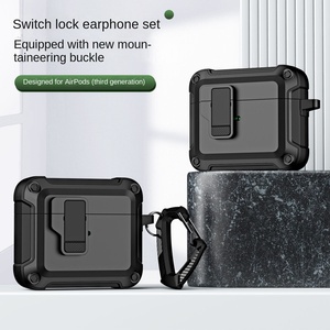Nuovo per Apple per <span class=keywords><strong>AirPods</strong></span> 4 generazione custodia protettiva per auricolare Bluetooth Cover con fibbia elastica custodia per auricolari - Product Image 3