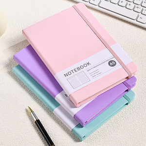 Cuaderno A5 con Cubierta de Cuero PU Multicolor, 100 Hojas Rayadas, para Oficina, Escuela, Diario, Agenda, Planificador - Product Image 1