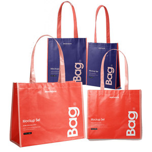 ถุงผ้าที่นำกลับมาใช้ใหม่เป็นมิตรกับสิ่งแวดล้อมถุงของชำแบบใช้ซ้ำได้พร้อมโลโก้ผ้าใบและปอกระเจาพิมพ์ลายสำหรับช้อปปิ้งและของขวัญ - Product Image 6