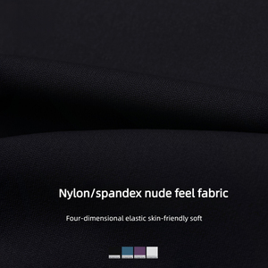 Leggings da donna a vita alta con motivo solido per Yoga pantaloni sportivi con scricchiolatura a contrasto di colore con <span class=keywords><strong>Leggins</strong></span> tascabile da donna - Product Image 5