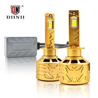 L6 300W 30000LM Haute puissance 12V 6000K Phares LED de voiture H1 H4 H7 9006 9012 9005 Tube en cuivre triplex Aluminium Ajustement universel