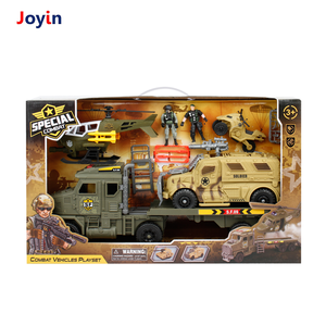 Jouet de véhicule de défilé <span class=keywords><strong>militaire</strong></span> de transport <span class=keywords><strong>militaire</strong></span> avec motos et hélicoptère 2 unités des forces spéciales, ensemble de jeu d'armes pour garçon - Product Image 3