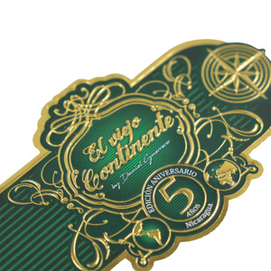 Bandes d'étiquettes personnalisées pour cigares, en papier texturé, avec gaufrage à chaud et motif artistique, autocollants de scellage pour cigares - Product Image 3