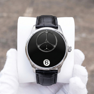 Reloj Mecánico Automático con Logotipo Personalizado, Movimiento Jumping Hour 9015, Pantalla Digital Minimalista, Correa de Cuero y Acero Inoxidable 316L - Product Image 1