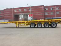 Semi-remorque surbaissée d'occasion à 3 essieux, 70 tonnes, 40 pieds, avec chargeur de 40 tonnes, extensible à 50 tonnes, hydraulique, à vendre
