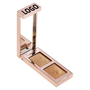 Paleta de Sombras de Ojos de Doble Color de Alto Brillo y Fácil Difuminado con Logotipo Personalizado OEM/ODM, <span class=keywords><strong>Gel</strong></span> de Sombra de Ojos Metálico Brillante de Larga Duración y No Destiñe - Product Image 2