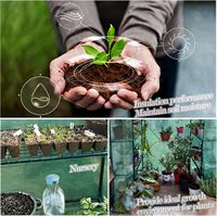 Serre de jardin portable pour légumes et fleurs-Abri pour plantes en maille durable, kit de serre arrière-cour à assemblage facile