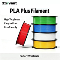 Filamen Printer 3D Zorvant PLA Plus 1.75mm 1kg Ramah Lingkungan Presisi Tinggi Pencetakan Halus FDM 190C Kerajinan DIY Industri