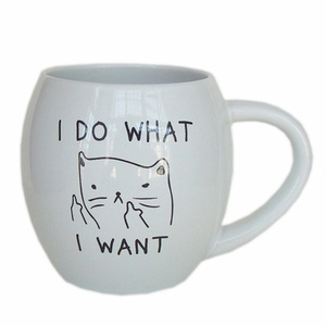 Tùy chỉnh thư đặt hàng gói 14oz vui Quote giữ ấm còn Logo gốm cốc cà phê - Product Image 5