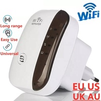 Repetidor Wifi Inalámbrico, Amplificador de Señal Wifi, Extensor de Rango Largo, Router, Repetidor Wi-Fi 300Mbps, Punto de Acceso