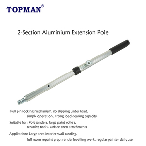 Poste Telescópico de Aluminio de Dos Secciones de 1.03-1.8m <span class=keywords><strong>para</strong></span> Uso Industrial/DIY, con Bloqueo de Pasador y Ajustable, <span class=keywords><strong>para</strong></span> <span class=keywords><strong>Rodillo</strong></span> de Pintura - Product Image 3