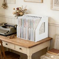 Porte-documents A4 à 12 niveaux, organisateur de documents vertical pour bureau et maison