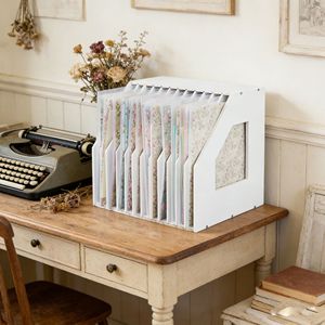 A4 <b>File</b> Rack 12 Tier Vertical Document <b>Storage</b> Desktop Organizer For Office Home Use - Product Image 2