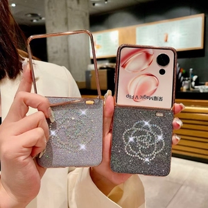 Mode 3D Bling diamant étincelle housse de protection pour Huawei <span class=keywords><strong>P50pocket</strong></span> Pocket2 Honor Magic V Flip coque de téléphone cellulaire - Product Image 4