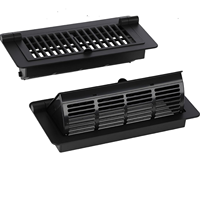 Grille de ventilation en plastique pour porte d'armoire, couvercle décoratif de dissipation de chaleur pour armoire à chaussures et penderie