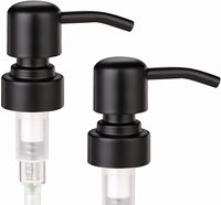Distributeur de savon en mousse d'ambre, bouteille avec pompe en acier inoxydable, Lotion en verre, 480ml, 16oz, 10 pièces