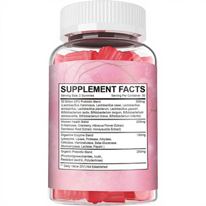 Probiotici in caramelle gommose per donne adulte, prebiotici, 50 miliardi di CFU, 10 ceppi, senza glutine, integratore naturale per l'equilibrio del pH digestivo - Product Image 5