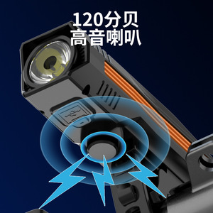 ไฟจักรยาน LED 10W ชาร์จ USB ได้ สำหรับขี่กลางคืน อุปกรณ์ปั่นจักรยาน ไฟจักรยานเสือภูเขาและจักรยานถนน - Product Image 4