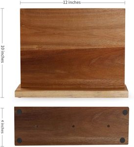 Porta coltelli in legno di Acacia portaoggetti multifunzione per cucina - Product Image 5