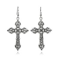 Collier pendentif en forme d'étoile à cinq branches, de croix, de haltère, de poing américain dissimulé, en laiton, bijou fantaisie pour pull