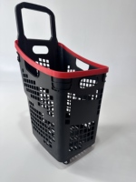 Panier de courses en plastique durable et écologique MTK avec 2 poignées réglables