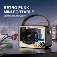 Système audio stéréo portable d'extérieur avec éclairage LED RVB, étanche, pour caisson de basses Bluetooth, haut-parleur puissant, sortie 5W