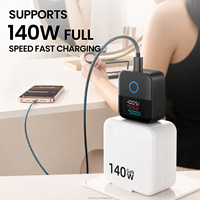 Pelindung Pengisi Daya Otomatis 140W, Pemutus Fisik, Pengaman Baterai, Pengisi Daya Cepat USB-C untuk Meja Samping Tempat Tidur, Perjalanan, Tablet