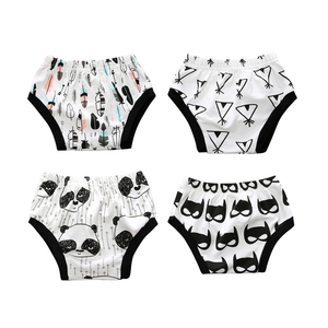 <span class=keywords><strong>Pantaloncini</strong></span> Casual per Neonati all'Ingrosso, Shorts Estivi in Cotone a Triangolo, Morbidi e Traspiranti con Stampe Cartoon, Pantaloni con Ampio Spazio per il Pannolino e Vita Elastica - Product Image 1