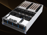 Serveur GPU 4U pour l'apprentissage profond, double processeur Epyc 9654 28 cœurs 3,8 GHz, 8 cartes graphiques, modèle ESC8000A-E12, en stock