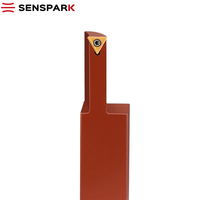 Outil de tournage CNC pour rainurage externe et frontal STC25M11R40-60/180-RL, porte-outil de rainurage triangulaire en acier à ressort