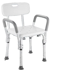 Shower Bath Toilet Chair Seat Elderly Comfortable Aluminum Disabled Bathtub Stool On-Slip Pad Bathroom Safety Equipment Price - Product Image 1