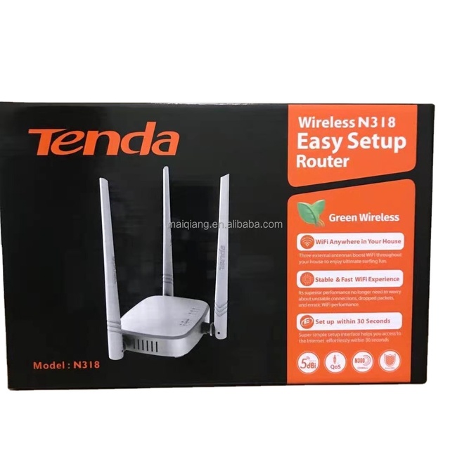 Tenda N318 300Mbps Used Version Wireless WiFi Router 1*WAN+3*LAN Ports Wireless Router Wifi Repeater