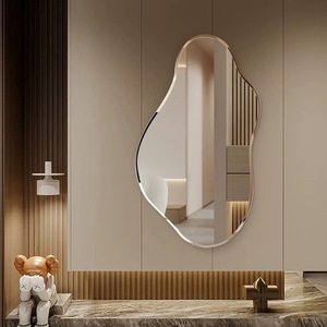 Customized Frameless Irregular Shape Full Body <strong>Standing</strong> Floor Dressing Makeup <strong>Bathroom</strong> Wall <strong>Mirror</strong> - Product Image 5