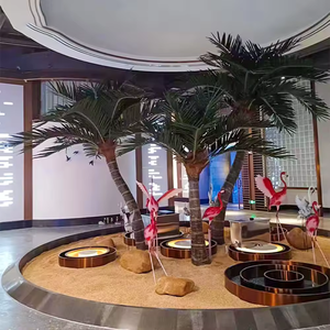 Palmier artificiel en éventail de Washington Palmier en fibre de verre résistant aux UV Palmiers artificiels d'extérieur 3 mètres au <span class=keywords><strong>prix</strong></span> d'usine - Product Image 1