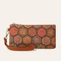 Portefeuille Femme Rétro 2026 à Motif Géométrique, Porte-Monnaie Bohème, Portefeuille Femme Vintage Floral Style Western, Sacs Pochette Zippés