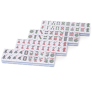 Jeu de Mahjong clairement gravé avec des caractères personnalisés, des lettres occidentales et des chiffres, pour les règles américaines du Mahjong - Product Image 2