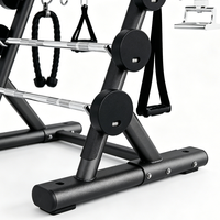TK- Équipement de musculation professionnel : Ensemble de rangement pour barres d'haltères fixes, support de rangement pour manches de machines à poids libre pour salle de sport