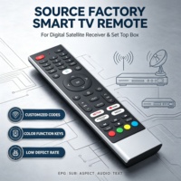 Control Remoto para Smart TV Personalizado de Fábrica con Botones de Función a Color para Receptor de Satélite Digital y Decodificador