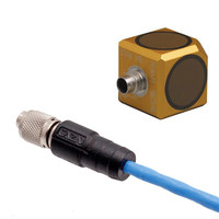 Connecteur de câble coaxial 1/4-28 UNF vers 3 BNC triaxial pour accéléromètre de vibration