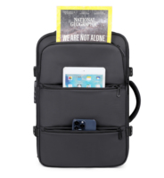 Sac à dos d'affaires pour homme personnalisable en nylon haute densité léger avec compression sous vide et serrure TSA, idéal pour l'école et les ordinateurs portables - En stock